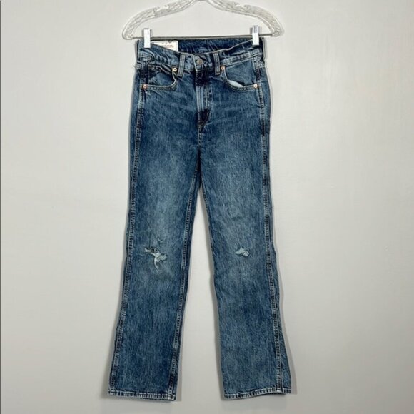 Gap vintage flare high rise 25/0R distressed jean - Picture 1 of 4